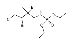 diethyl N-(2,3-dibromo-4-chloro-2-methylbutyl)phosphoramidate Structure