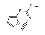 [methylsulfanyl(thiophen-2-ylsulfanyl)methylidene]cyanamide Structure
