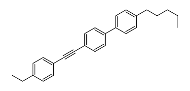 1-ethyl-4-[2-[4-(4-pentylphenyl)phenyl]ethynyl]benzene结构式