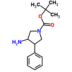 N-Boc-3-amino-4-phenylpyrrolidine Structure