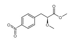 (S)-Methyl 2-methoxy-3-(4-nitrophenyl)propanoate Structure