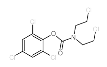 Carbamic acid,bis(2-chloroethyl)-, 2,4,6-trichlorophenyl ester (7CI,8CI,9CI) Structure
