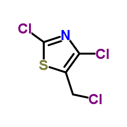 2,4-Dichloro-5-(chloromethyl)-1,3-thiazole结构式