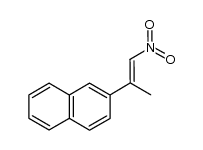 2-(1-nitroprop-1-en-2-yl)naphthalene结构式