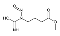 methyl 4-[carbamoyl(nitroso)amino]butanoate Structure