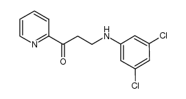 3-(3,5-dichloroanilino)-1-(2-pyridyl)-1-propanone Structure