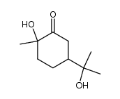(-)-1,8-dihydroxy-p-menthan-2-one结构式