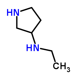 3-(乙氨基)吡咯烷结构式