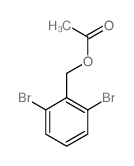 2,6-二溴乙酸苄酯结构式