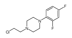 1-(2-chloroethyl)-4-(2,4-difluorophenyl)piperazine结构式