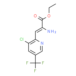 ETHYL 2-AMINO-3-[3-CHLORO-5-(TRIFLUOROMETHYL)-2-PYRIDINYL]ACRYLATE structure