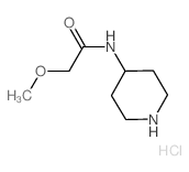 2-Methoxy-N-(4-piperidinyl)acetamide hydrochloride结构式