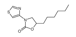 5-hexyl-3-(1,3-thiazol-4-yl)-1,3-oxazolidin-2-one Structure