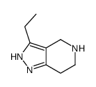 3-ethyl-4,5,6,7-tetrahydro-1H-pyrazolo[4,3-c]pyridine(SALTDATA: 2HCl) Structure