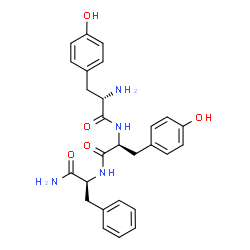 H-Tyr-Tyr-Phe-NH2 Structure
