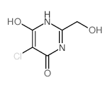 4(3H)-Pyrimidinone,5-chloro-6-hydroxy-2-(hydroxymethyl)- Structure