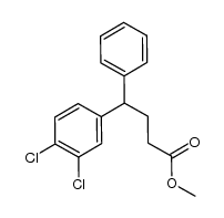 methyl 4-(3,4-dichlorophenyl)-4-phenylbutanoate结构式