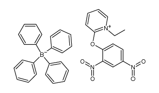 2-(2,4-dinitrophenoxy)-N-ethylpyridinium tetraphenylborate结构式