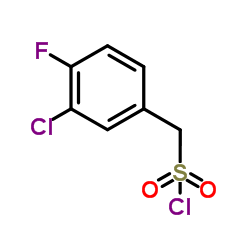 (3-氯-4-氟苯基)甲磺酰氯结构式