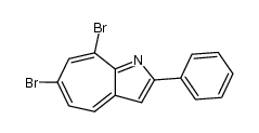 6,8-dibromo-2-phenyl-1-aza-azulene结构式