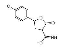 5-(4-chlorophenyl)-2-oxooxolane-3-carboxamide结构式