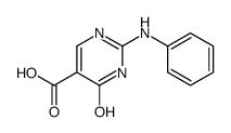 4-羟基-2-(苯基氨基)嘧啶-5-羧酸结构式