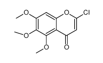 2-chloro-5,6,7-trimethoxy-4H-chromen-4-one结构式