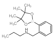 2-(N-丙基氨基甲基)苯硼酸频那醇酯结构式