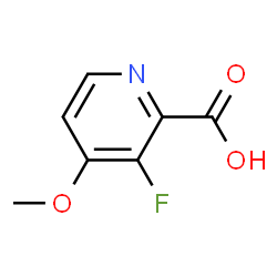 3-氟-4-甲氧基吡啶-2-羧酸结构式