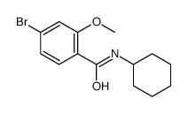 N-环己基-4-溴-2-甲氧基苯甲酰胺结构式
