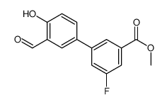 methyl 3-fluoro-5-(3-formyl-4-hydroxyphenyl)benzoate Structure