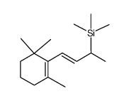 (E)-1-(2,6,6-trimethylcyclohex-1-en-1-yl)-3-(trimethylsilyl)but-1-ene Structure