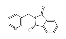2-(pyrimidin-5-ylmethyl)isoindole-1,3-dione结构式
