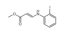 (E)-methyl 3-((2-iodophenyl)amino)acrylate Structure