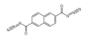 naphthalene-2,6-dicarbonyl azide结构式