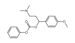 3-(dimethylamino)-1-(4-methoxyphenyl)propyl phenyl carbonate Structure