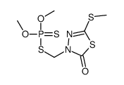 3-(dimethoxyphosphinothioylsulfanylmethyl)-5-methylsulfanyl-1,3,4-thiadiazol-2-one结构式