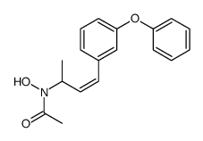 N-hydroxy-N-[(E)-4-(3-phenoxyphenyl)but-3-en-2-yl]acetamide结构式