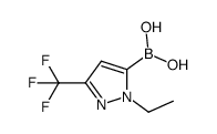 [1-ethyl-3-(trifluoromethyl)-1H-pyrazol-5-yl]boronic acid Structure