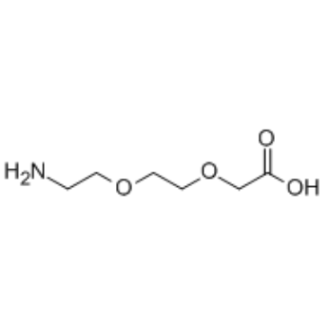 2-[2-(2-氨基乙氧基)乙氧基]乙酸结构式