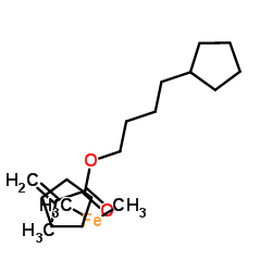 4-二茂铁基丁基异丁烯酸酯结构式