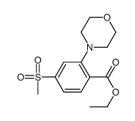 Ethyl 4-(methylsulfonyl)-2-(4-morpholinyl)benzoate Structure