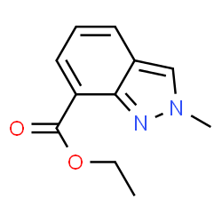 Ethyl 2-methyl-2H-indazole-7-carboxylate结构式