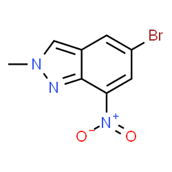 5-溴-2-甲基-7-硝基-2H-吲唑结构式