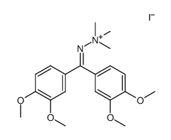2-(bis(3,4-dimethoxyphenyl)methylene)-1,1,1-trimethylhydrazin-1-ium iodide结构式