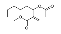 methyl 3-acetyloxy-2-methylideneoctanoate结构式