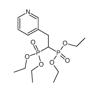 [2-(3-pyridyl)ethyl]-1,1-bis(diethylphosphonate)结构式