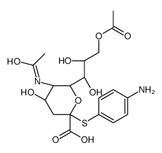 N-acetyl-9-O-acetylneuraminic acid 4-aminophenylthioketoside structure
