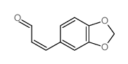 2-Propenal,3-(1,3-benzodioxol-5-yl)- Structure