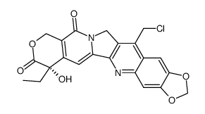 10,11-(methylenedioxy)-7-(chloromethyl)-(20S)-camptothecin Structure